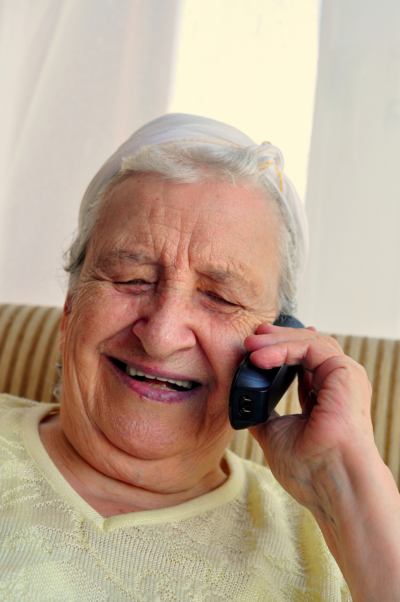 woman on phone