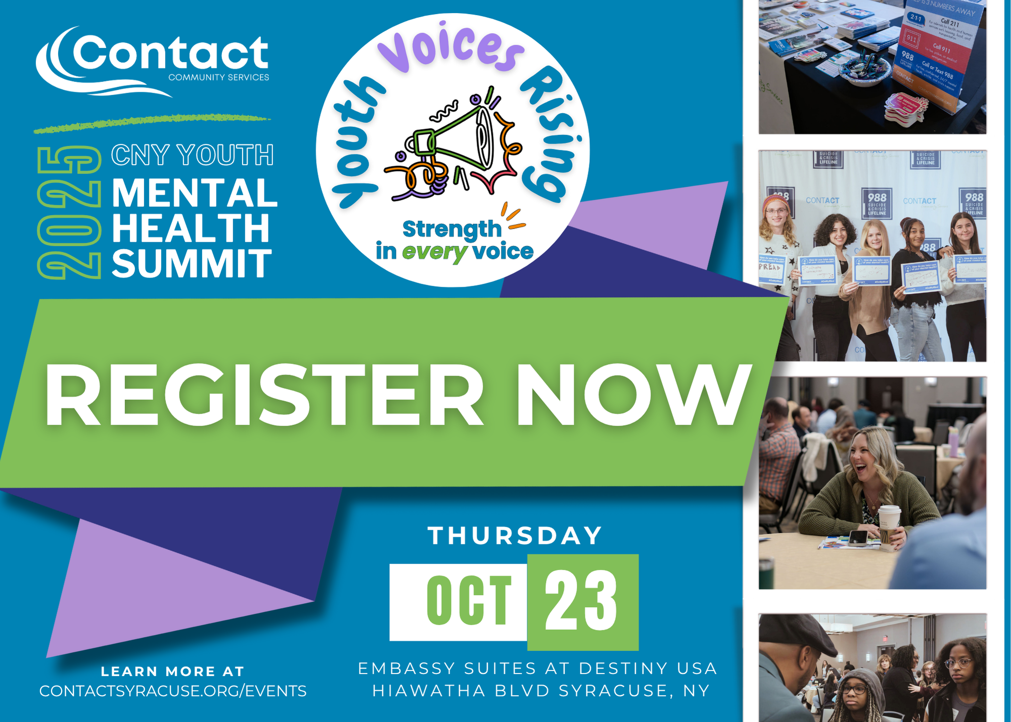 CNY Youth Mental Health Summit | Contact Community Services